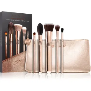 Sigma BeautyIconic Brush Set (5x Rose Gold brush + 1x Bag) 5pcs+1bag