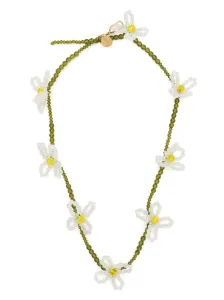 SIMONE ROCHA - Crystal Beaded Flower Necklace #1636508
