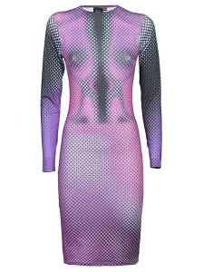 SINEAD GOREY - Digitally Print Fitted Short Dress #366998