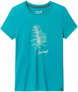 Smartwool Women’s Sage Plant Graphic Short Sleeve Tee Slim Fit Deep Lake M Outdoor T-Shirt