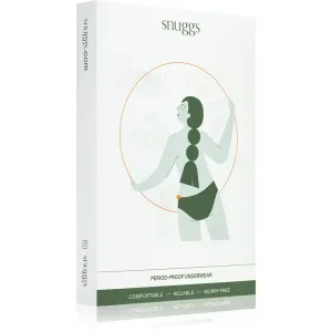 Snuggs Period Underwear Brazilian: Light Flow Black cloth period knickers for light menstruation size XL Black 1 pc