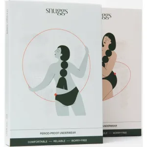 Snuggs Period Underwear Classic: Heavy Flow Black cloth period knickers for heavy periods size S 1 pc