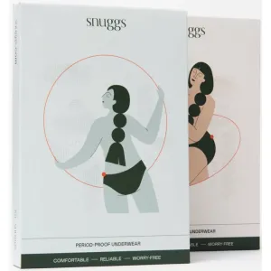 Snuggs Period Underwear Classic: Heavy Flow Black cloth period knickers for heavy periods size XL 1 pc