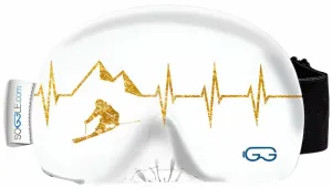 Soggle Goggle Protection Heartbeat White/Gold Ski Goggle Case