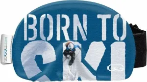 Soggle Goggle Cover Text Born To Ski Ski Goggle Case