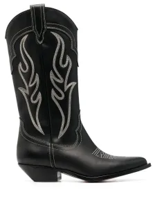 SONORA - Embroidered Suede Western Boots