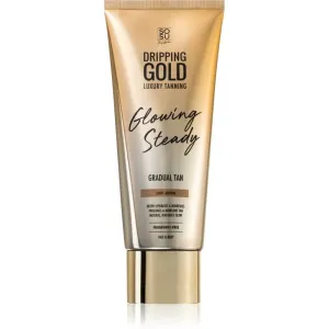 Dripping Gold Glowing Steady self-tanning cream for a gradual tan Light - Medium 200 ml