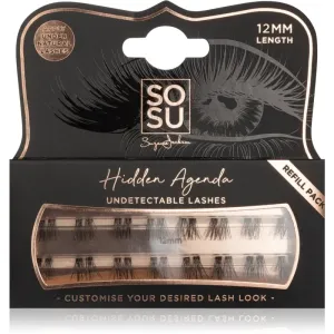 SOSU Cosmetics Hidden Agenda Undetectable Lashes knotted individual cluster lashes 12 mm