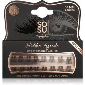 SOSU Cosmetics Hidden Agenda Undetectable Lashes knotted individual cluster lashes 14 mm