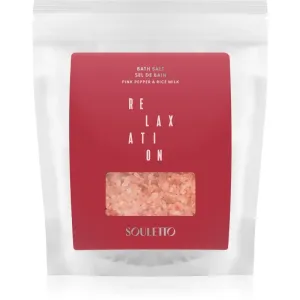 Souletto Pink Pepper & Rice Milk Bath Salt bath salts 500 g