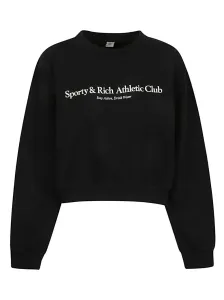 SPORTY & RICH - Athletic Club Cropped Cotton Sweatshirt #1785914