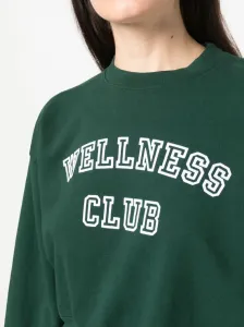 SPORTY & RICH - Wellness Club Cropped Cotton Sweatshirt #1663813