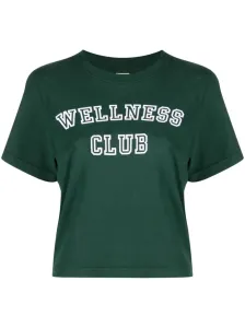 SPORTY & RICH - Wellness Club Cropped Cotton T-shirt #1663715