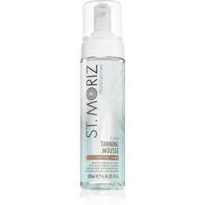St. Moriz Tanning Mousse Clear self-tanning product translucent type Medium - Dark 200 ml