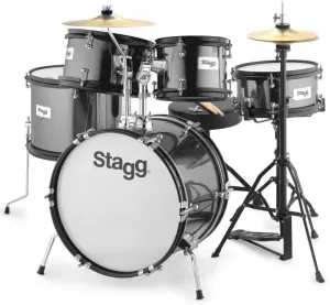 Stagg Tim Jr 5/16B Junior Drum Set Black Black