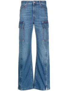 STELLA MCCARTNEY - Zip Cargo Denim Jeans