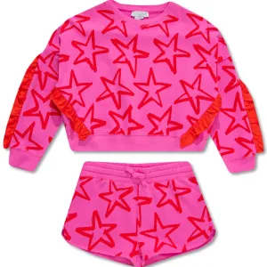 Stella Mccartney Girls Organic Sweater and Pants Set Pink 4Y