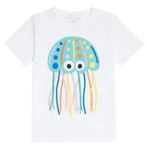 Stella Mccartney Girls Jellyfish T-shirt White 12Y