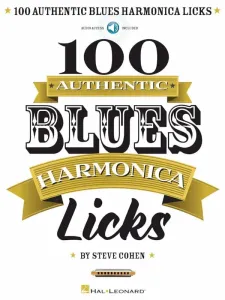 Steve Cohen 100 Authentic Blues Harmonica Licks Music Book #7724