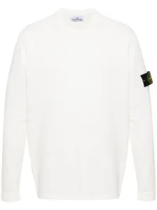 STONE ISLAND - Logo Cotton Sweater