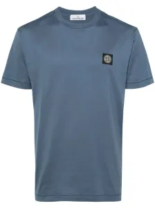 STONE ISLAND - Logo Cotton T-shirt #1790600