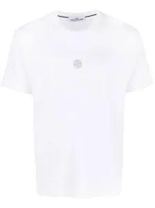 STONE ISLAND - Logo Cotton T-shirt #1634669