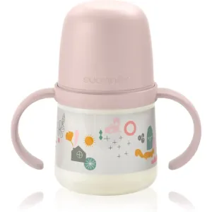 Suavinex Walk First children’s bottle with handles 6 m+ Pink 150 ml