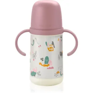 Suavinex Walk Second children’s bottle with handles 6 m+ Pink 270 ml