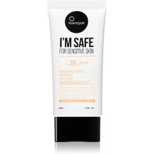 SUNTIQUE I'M SAFE For Sensitive Skin 100% protective mineral cream for face and body SPF 35 50 ml