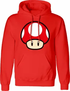 Super Mario Hoodie Power Up Mushroom L Red