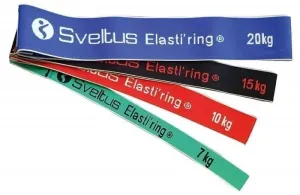 Sveltus Set of 4 Elasti'ring 7 kg-10 kg-15 kg-20 kg Multi Resistance Band #1014052