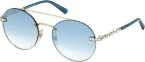 Swarovski SK0283 32X 55 Gold/Blue Mirror Lifestyle Glasses