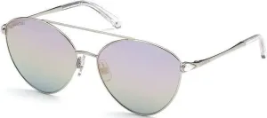 Swarovski SK0286 16Z 58 Shiny Palladium/Gradient Lifestyle Glasses