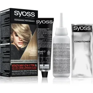 Syoss Color permanent hair dye shade 7-5 Natural Ashy Blond