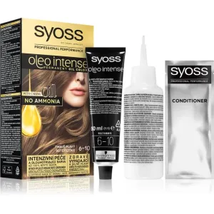 Syoss Oleo Intense permanent hair dye with oil shade 6-10 Dark Blond 1 pc