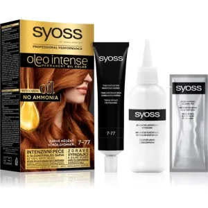 Syoss Oleo Intense permanent hair dye with oil shade 7-77 Red Ginger 1 pc