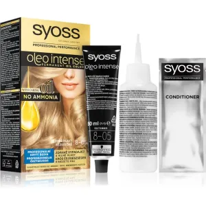 Syoss Oleo Intense permanent hair dye with oil shade 8-05 Beige Blond 1 pc