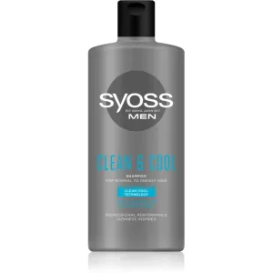 Syoss Men Clean & Cool Shampoo For Normal To Oily Hair 440 ml