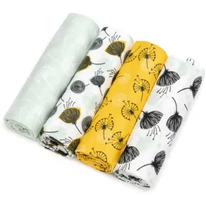 T-Tomi Cloth Diapers Dandelions cloth nappies 76x76 cm 4 pc