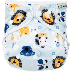 T-TOMI Diaper Covers Animals washable nappy wraps 4-15 kg 1 pc