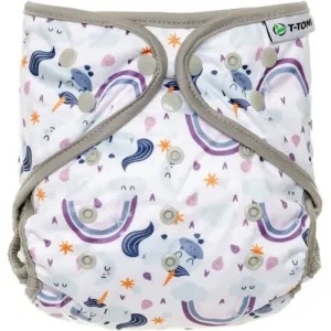 T-TOMI Diaper Covers Unicorns washable nappy wraps 4-15 kg 1 pc