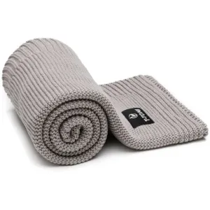 T-TOMI Knitted Blanket Grey Waves knitted blanket 80 x 100 cm 1 pc