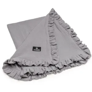 T-TOMI Muslin Blanket blanket Grey 80 x 100 cm 1 pc