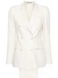 TAGLIATORE - Linen And Cotton Blend Jacket #1845934