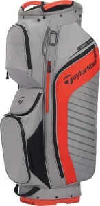 TaylorMade Cart Lite Grey/Dark Blood Orange Golf Bag