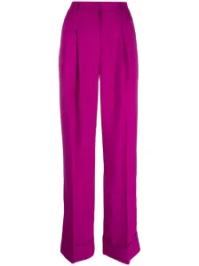 THE ANDAMANE - Wide Leg Satin Trousers