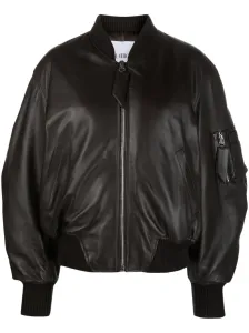 THE ATTICO - Anja Leather Bomber Jacket #1840435