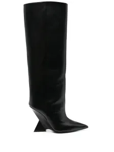 THE ATTICO - Cheope Leather Heel Boots #1640303