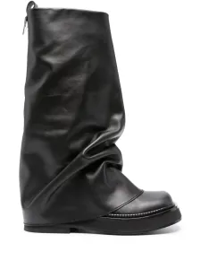 THE ATTICO - Robin Leather Combat Boots #1729622