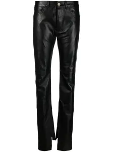 THE ATTICO - High Waist Leather Trousers #1207233